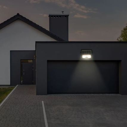 Reflektor solarny LED z czujnikiem LED/5W/3,7V IP65 4000K 3000 mAh