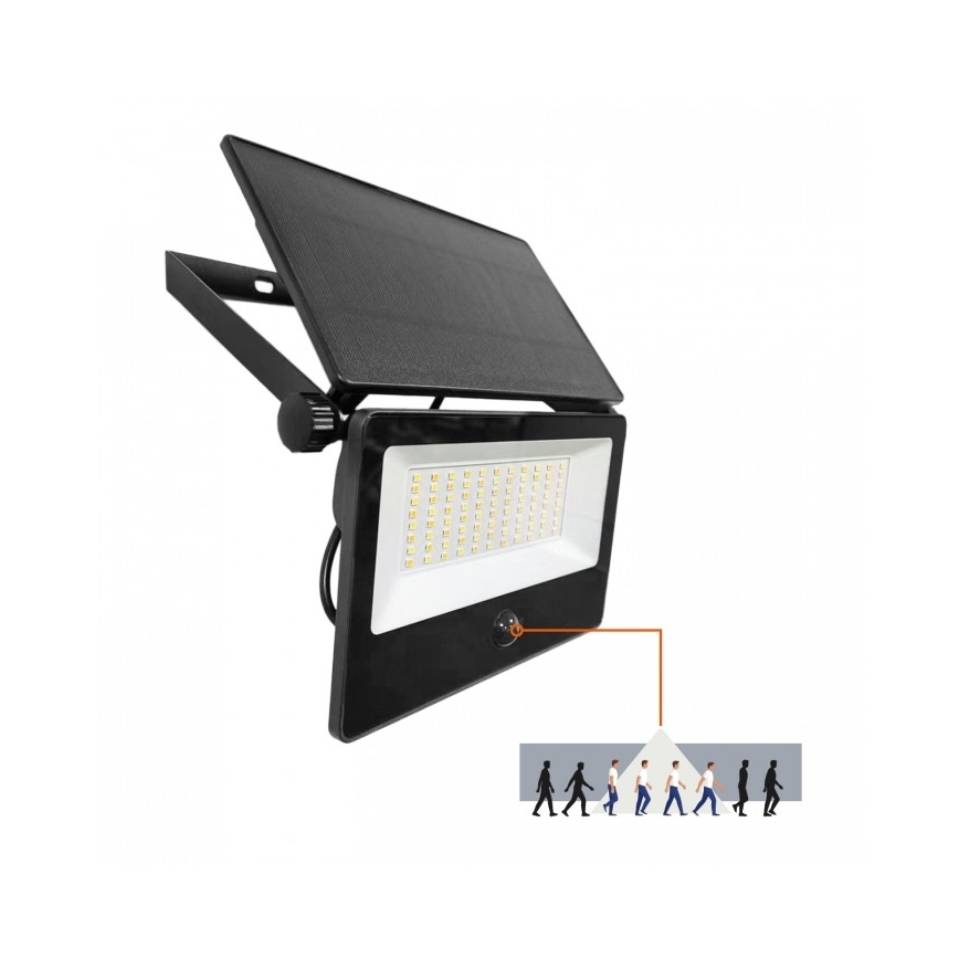 Naświetlacz solarny LED z czujnikiem NCS G2 LED/30W/3,7V 3000/4000/6500K IP54 5200 mAh