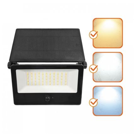 Naświetlacz solarny LED z czujnikiem NCS G2 LED/30W/3,7V 3000/4000/6500K IP54 5200 mAh
