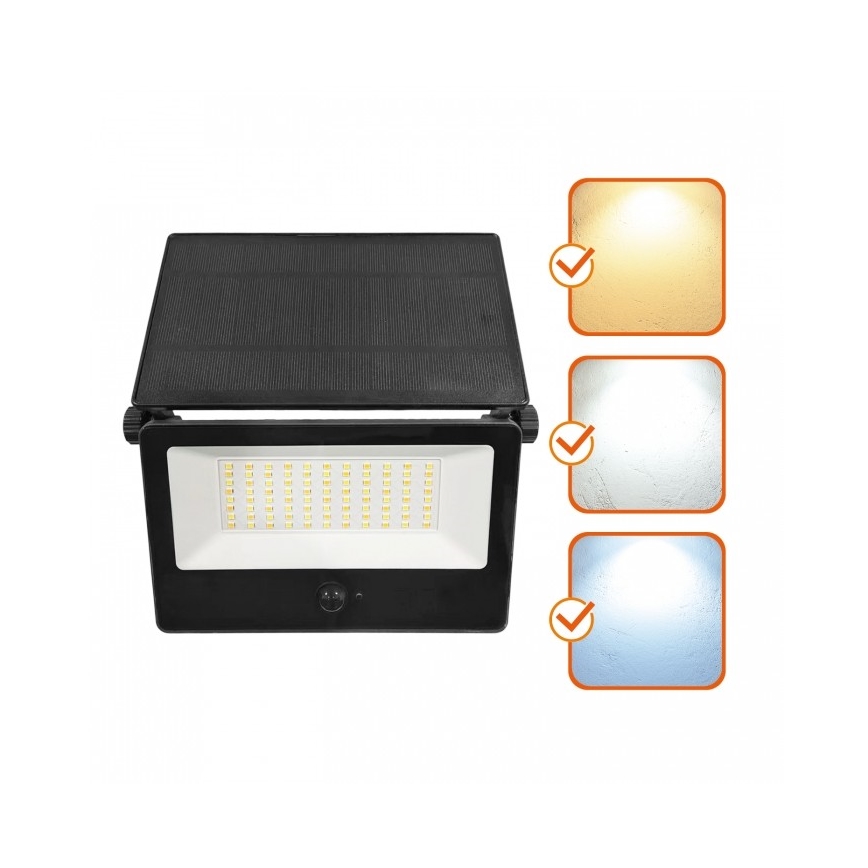 Naświetlacz solarny LED z czujnikiem NCS G2 LED/30W/3,7V 3000/4000/6500K IP54 5200 mAh