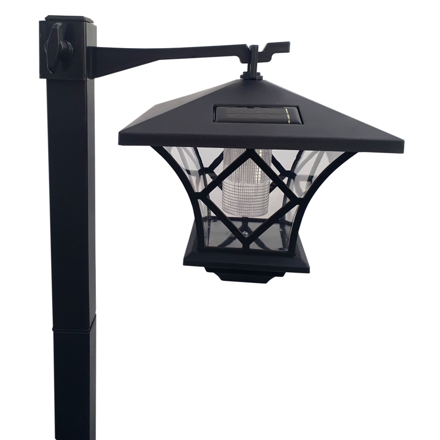 LED Solarny zewnętrzny lampa 3w1 LED/1,2V 200 mAh IP44 czarny