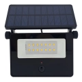 LED Solarny zewnętrzny reflektor z czujnikiem LED/2W/3,7V 4200K 1800 mAh IP44