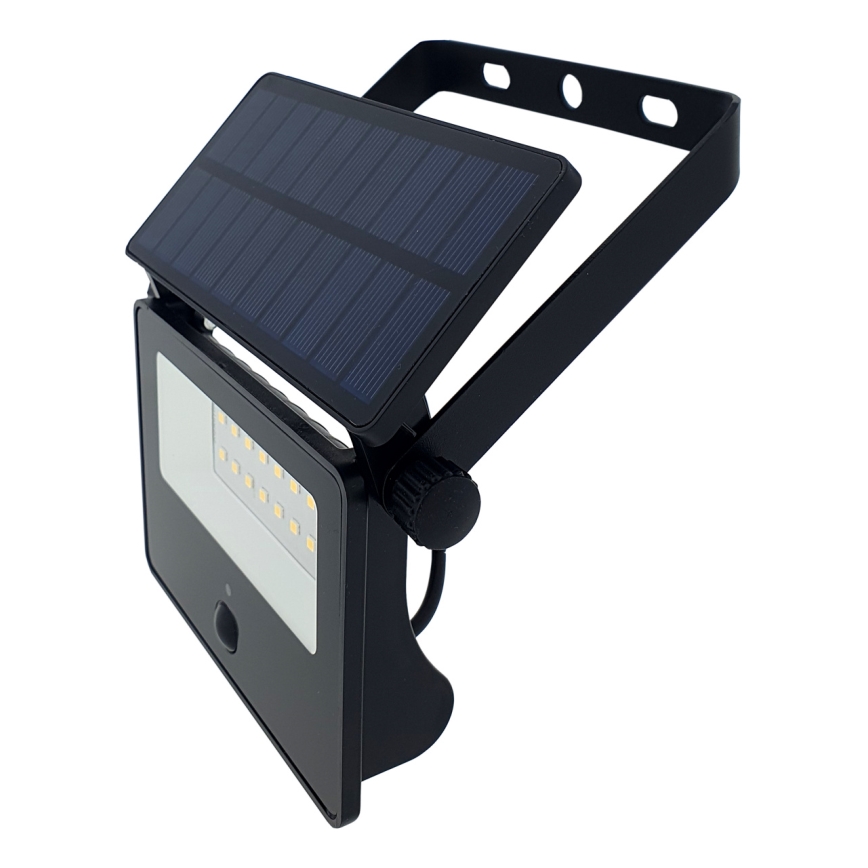 LED Solarny zewnętrzny reflektor z czujnikiem LED/2W/3,7V 4200K 1800 mAh IP44