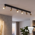 LED spot sufitowy TOP 6xGU10/10W/230V czarny/złoty