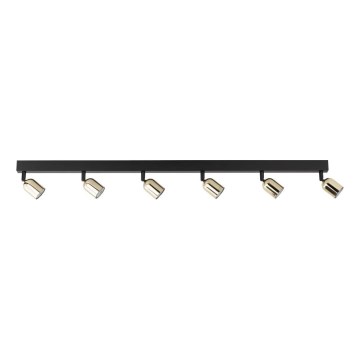 LED spot sufitowy TOP 6xGU10/10W/230V czarny/złoty