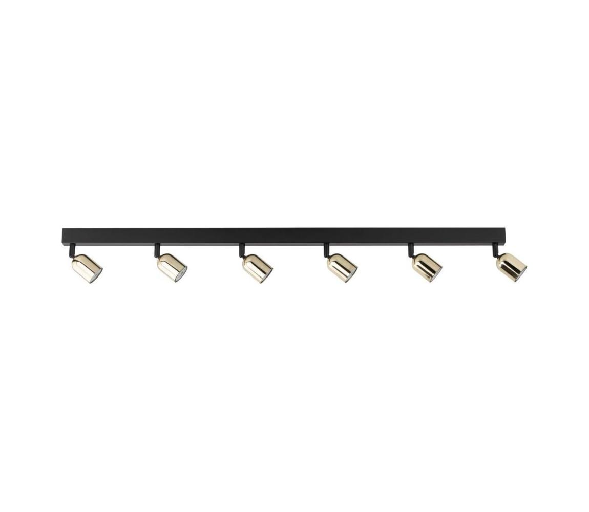 LED spot sufitowy TOP 6xGU10/10W/230V czarny/złoty