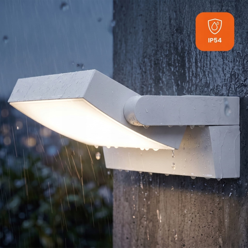 LED ściemnialna zewnętrzna oprawa ścienna LED/12/18/24W/230V 3000/4000/6500K IP54 biała