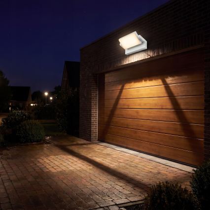 LED ściemnialna zewnętrzna oprawa ścienna LED/12/18/24W/230V 3000/4000/6500K IP54 biała