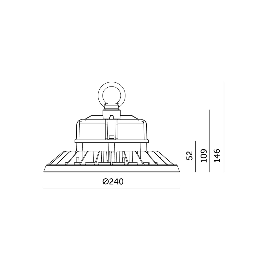 LED Sufitowa lampa przemysłowa RIO PRO HIGHBAY LED/100W/230V 4000K IP65