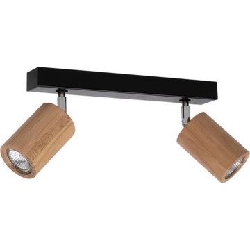 LED sufitowa lampa punktowa MATTI 2xGU10/5W/230V dąb