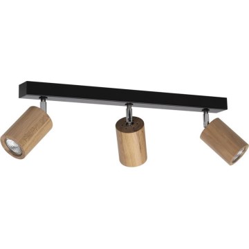 LED sufitowa lampa punktowa MATTI 3xGU10/5W/230V dąb