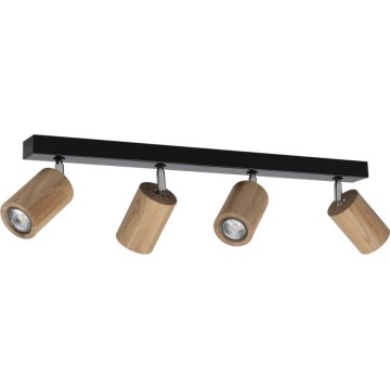 LED sufitowa lampa punktowa MATTI 4xGU10/5W/230V dąb