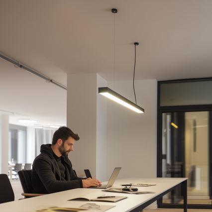 LED Sufitowa natynkowa lampa wisząca CYNIDECO LED/30W/230V 4000K czarna