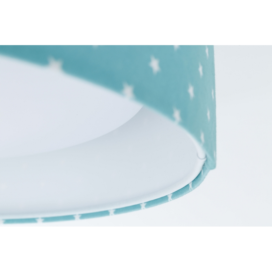 LED Dziecięca lampa sufitowa GALAXY KIDS LED/24W/230V gwiazdki turkusowo-biała