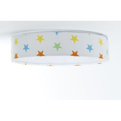 LED Dziecięca lampa sufitowa GALAXY KIDS LED/24W/230V kolorowe gwiazdki