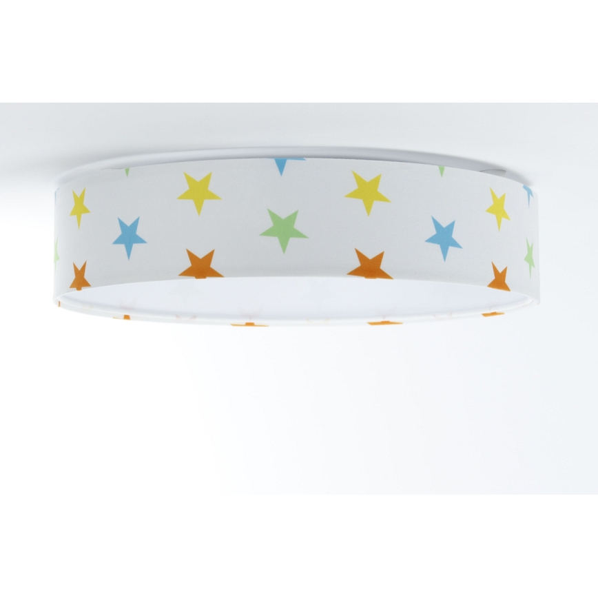 LED Dziecięca lampa sufitowa GALAXY KIDS LED/24W/230V kolorowe gwiazdki