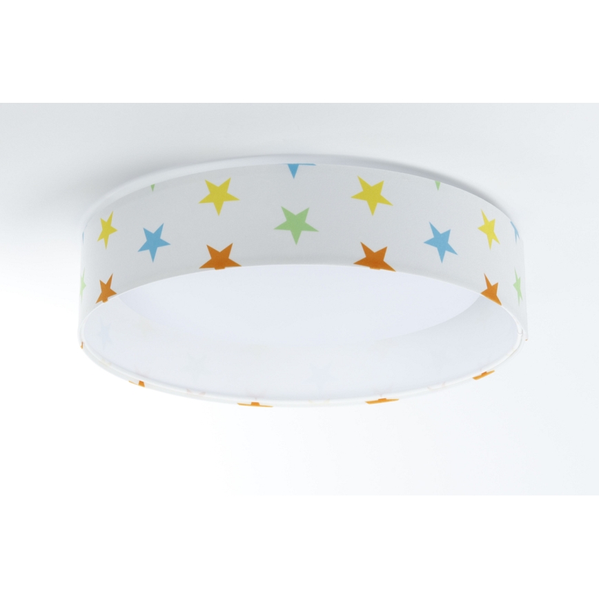LED Dziecięca lampa sufitowa GALAXY KIDS LED/24W/230V kolorowe gwiazdki