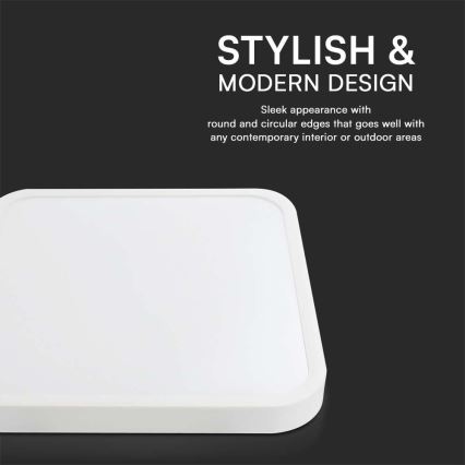 LED sufitowa lampa łazienkowa SAMSUNG CHIP LED/18W/230V IP44 4000K 25x25 cm biała