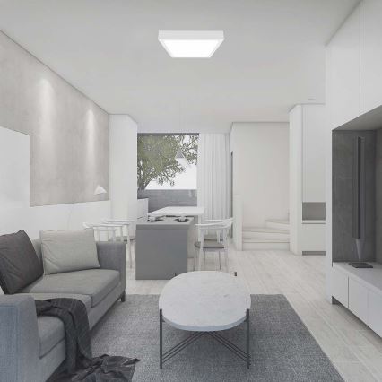 LED sufitowa lampa łazienkowa LED/30W/230V 3000K IP44 42x42 cm biała