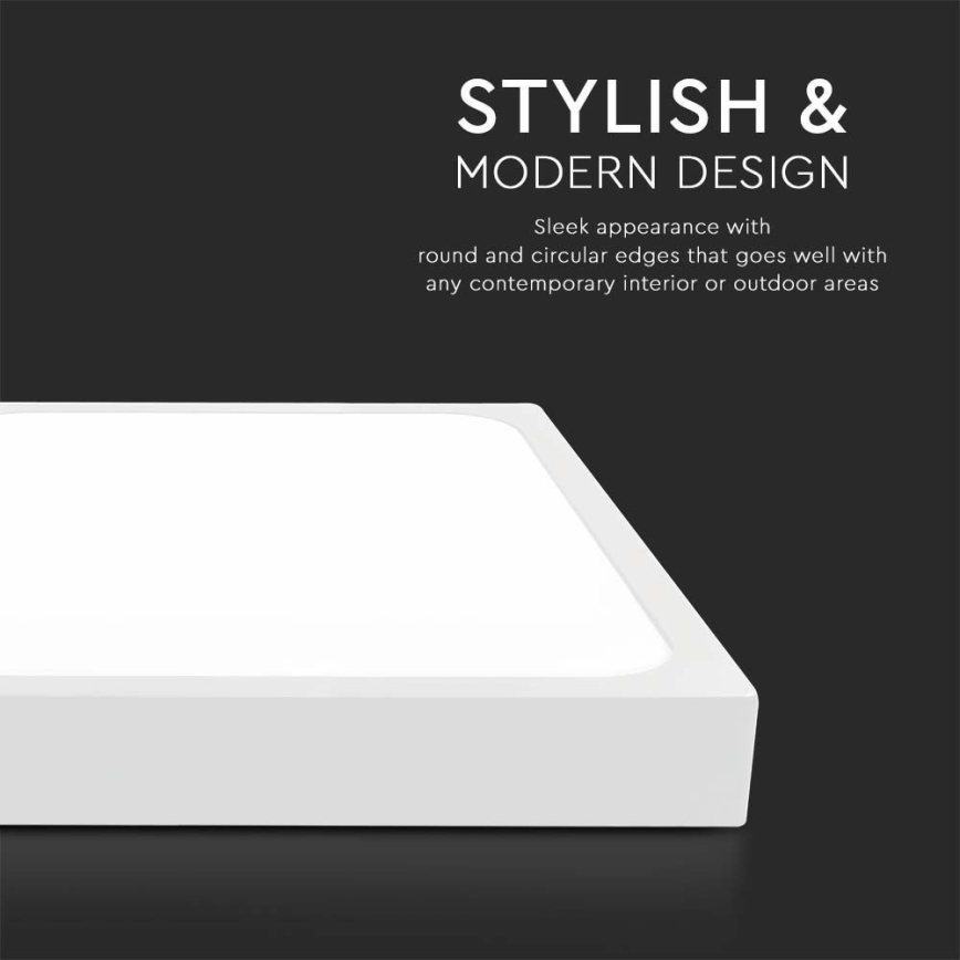 LED sufitowa lampa łazienkowa LED/30W/230V 3000K IP44 42x42 cm biała