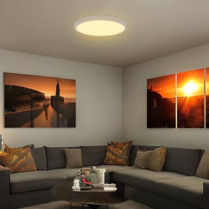 LED Lampa sufitowa do łazienki SAMSUNG CHIP LED/36W/230V IP44 6500K śr. 35 cm biała