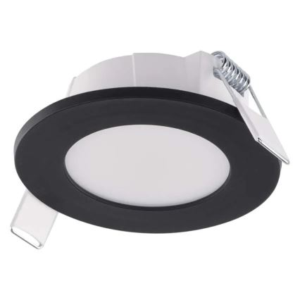 LED Podtynkowe oświetlenie łazienkowe LORI LED/4,5W/230V IP65 2700/4000K śr. 8,5 cm czarne