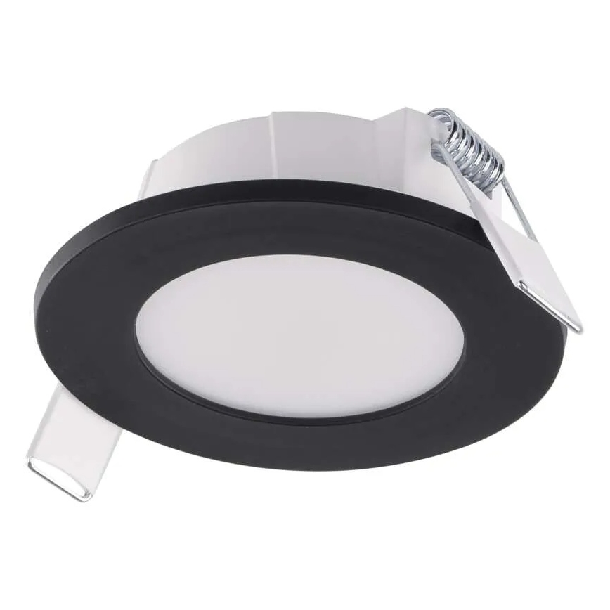 LED Podtynkowe oświetlenie łazienkowe LORI LED/4,5W/230V IP65 2700/4000K śr. 8,5 cm czarne