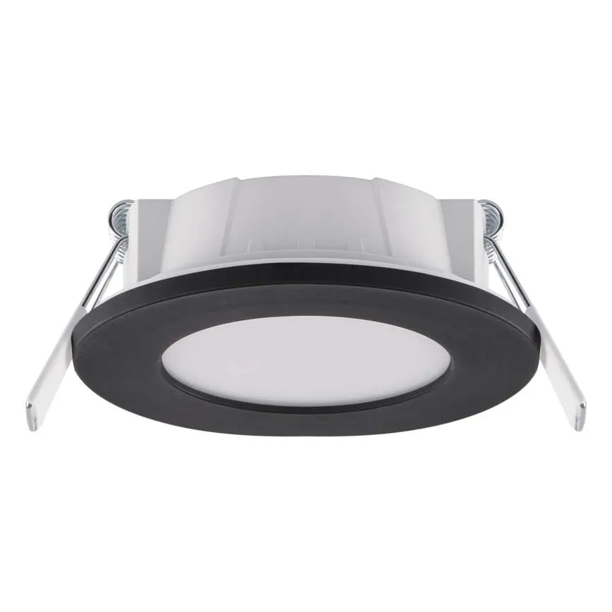 LED Podtynkowe oświetlenie łazienkowe LORI LED/4,5W/230V IP65 2700/4000K śr. 8,5 cm czarne