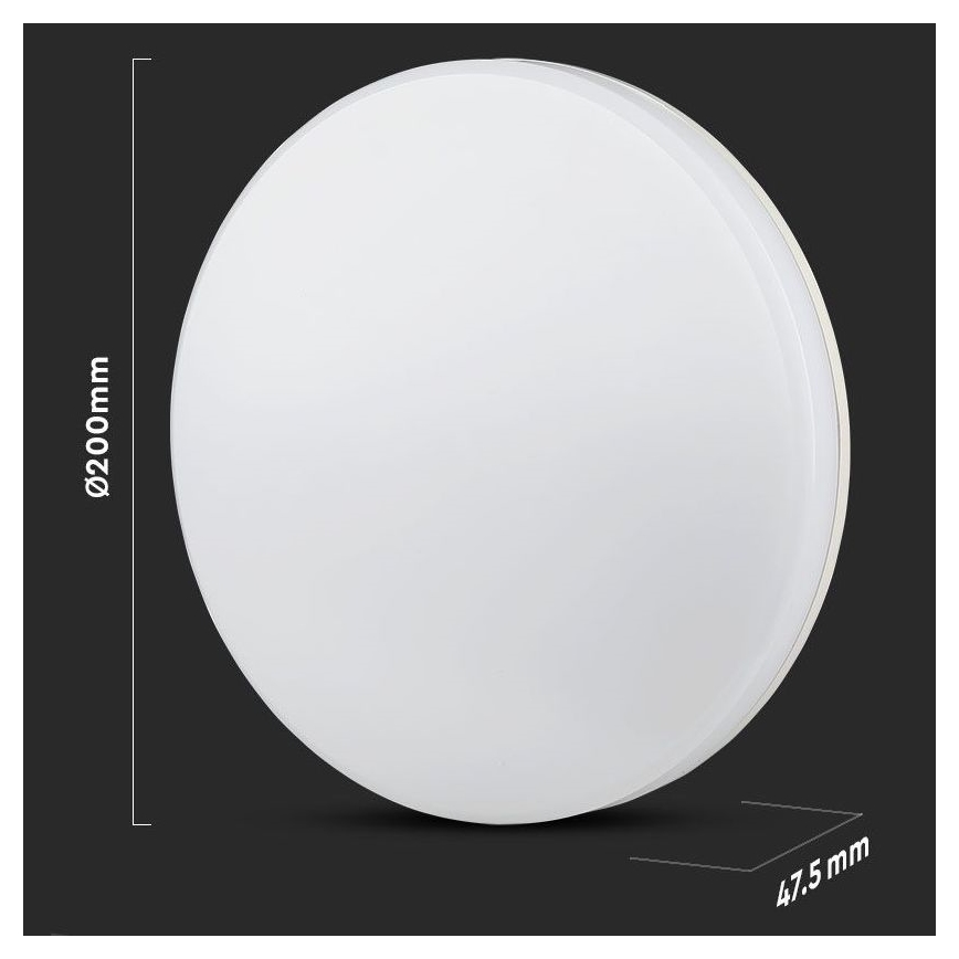 LED Lampa sufitowa do łazienki SAMSUNG CHIP LED/15W/230V 20cm 3000K IP44