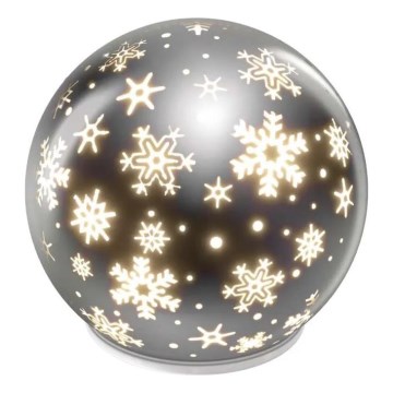 LED Świąteczna dekoracja LED/0,3W/3xAA kula śr. 12 cm