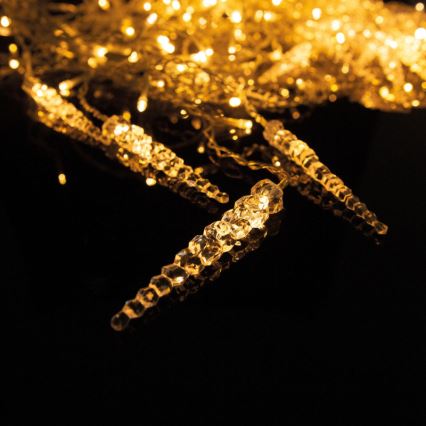 LED świąteczna kurtyna świetlna zewnętrzna 180xLED 3,5x0,7 m IP44 ciepła biała