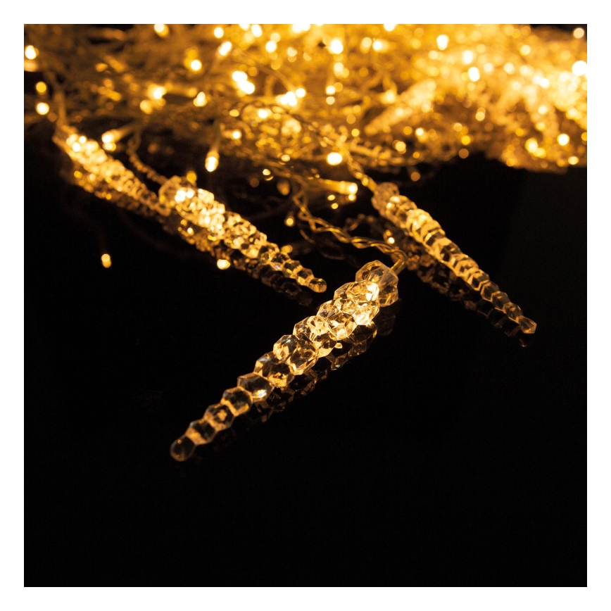 LED świąteczna kurtyna świetlna zewnętrzna 180xLED 3,5x0,7 m IP44 ciepła biała