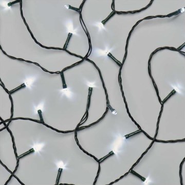 LED świąteczny łańcuch zewnętrzny 180xLED/8 trybów 23m IP44 zimna biel