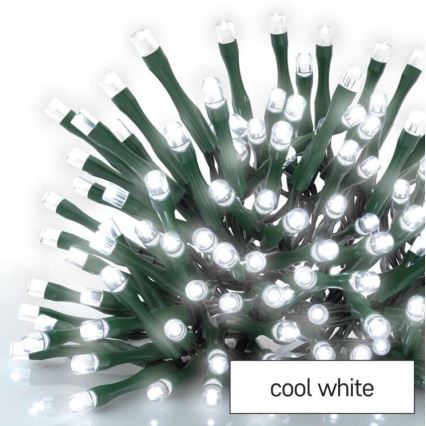 LED świąteczny łańcuch zewnętrzny 180xLED/8 trybów 23m IP44 zimna biel