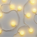 LED świąteczny łańcuch zewnętrzny 40xLED/9m IP44 ciepła biel