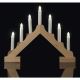 LED Świąteczny świecznik CANDLESTICK 7xLED/0,42W/2xAA naturalny