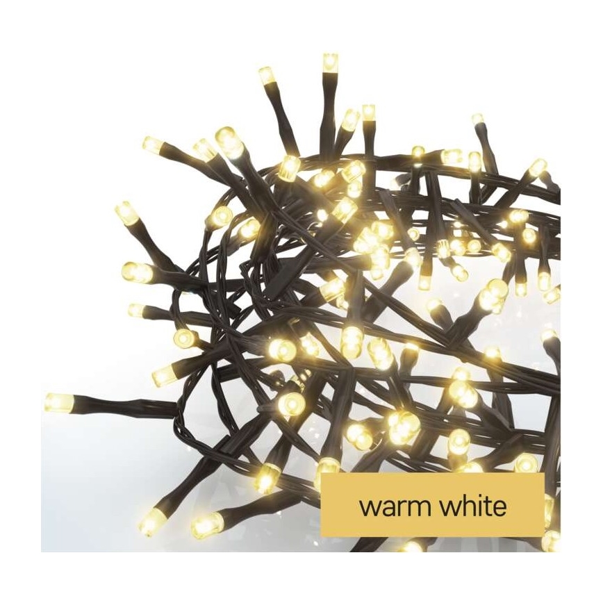 LED świąteczny zewnętrzny 400xLED/13m IP44 ciepła biała