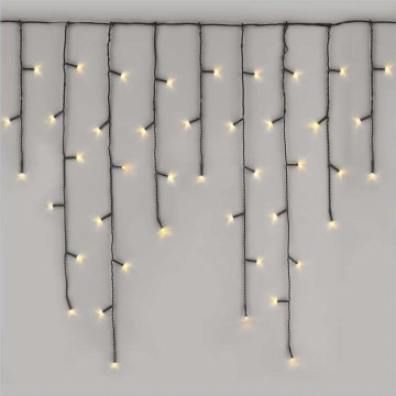 LED świąteczny zewnętrzny łańcuch 200xLED/8 trybów 8,6m IP44 ciepła biała