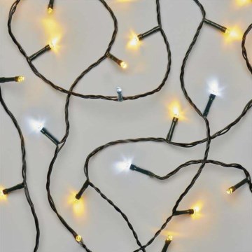 LED świąteczny zewnętrzny łańcuch 80xLED/13m IP44 ciepła/zimna biała