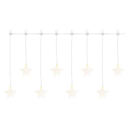 LED Świąteczny zewnętrzny łańcuch 8xLED/5,84m IP44 gwiazdy
