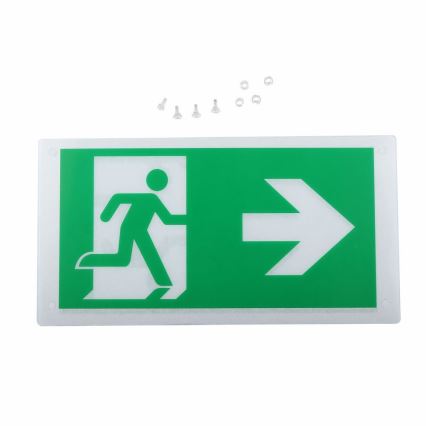 LED Światło awaryjne EMERGENCY EXIT SAMSUNG CHIP LED/2W/230V 6000K