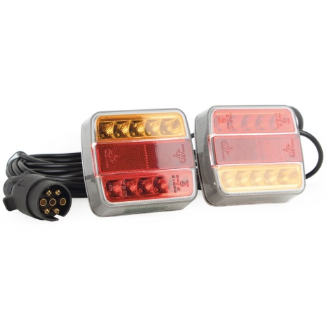 LED Światło pozycyjne MAGNET LED/2,6W/12V IP67 czerwony/pomarańczowy