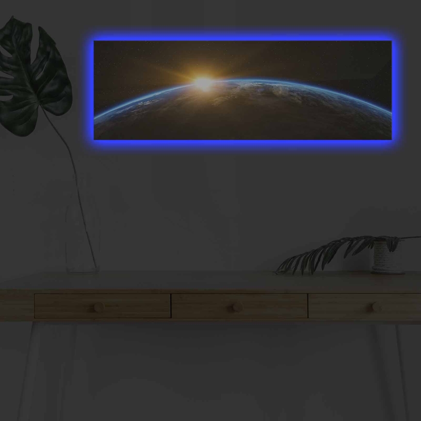 LED Świecący obraz dekoracyjny LED/1x9V 6LR61