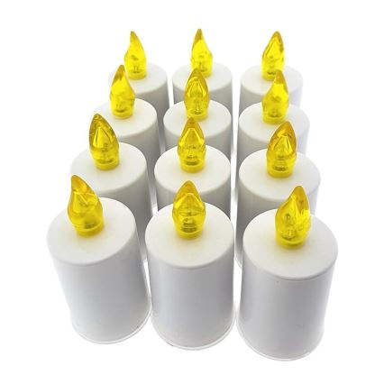 LED Świeczka LED/2xAA ciepła biel 10,8 cm biały