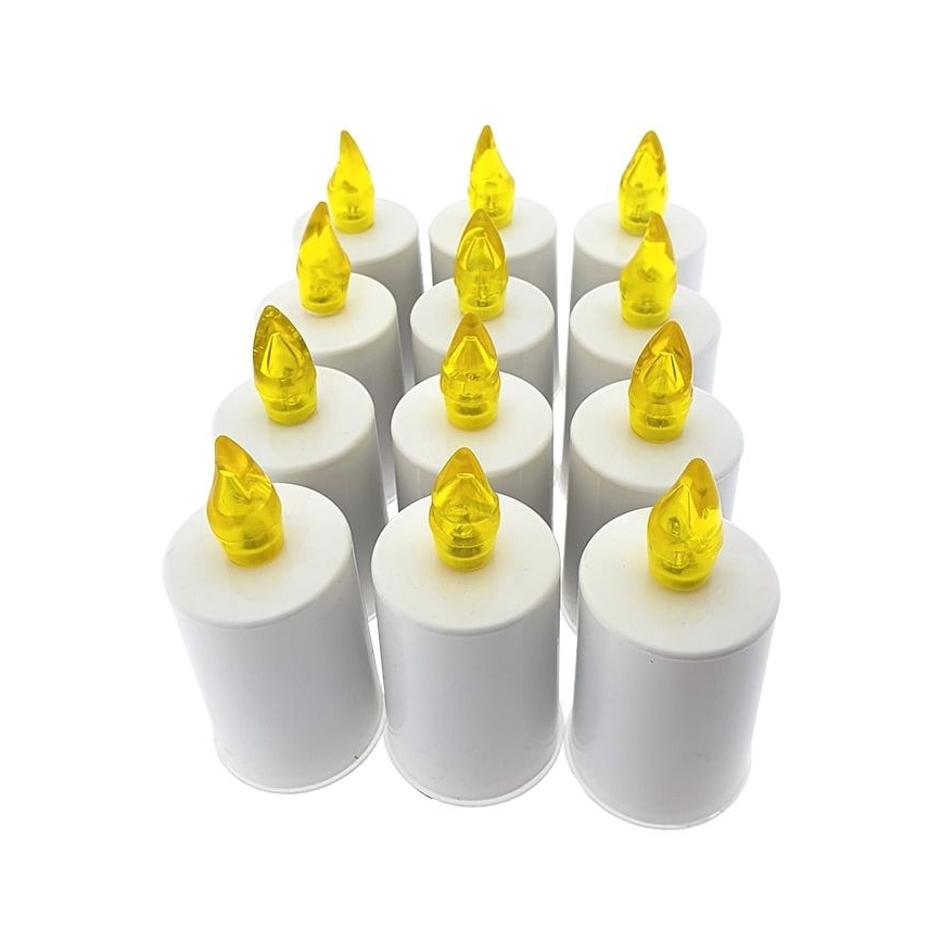 LED Świeczka LED/2xAA ciepła biel 10,8 cm biały