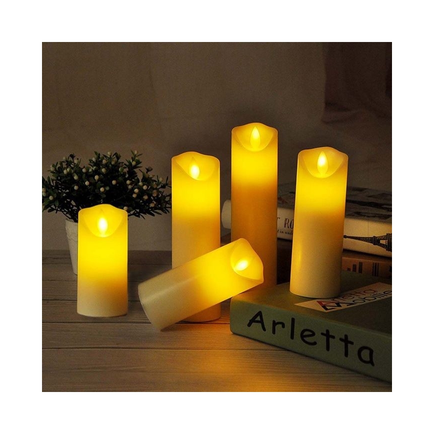 LED Świeczka LED/2xAA ciepła biel 20 cm