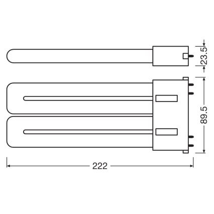 LED Świetlówka 2G10/20W/230V 4000K - Osram