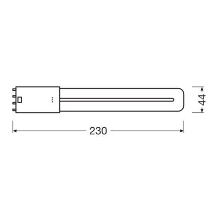 LED Świetlówka 2G11/8W/230V 3000K - Osram