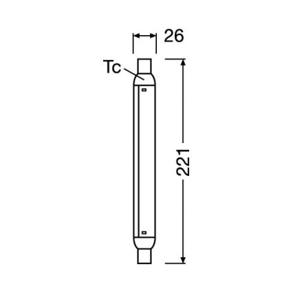 LED świetlówka LINE S15s/4W/230V 2700K - Osram