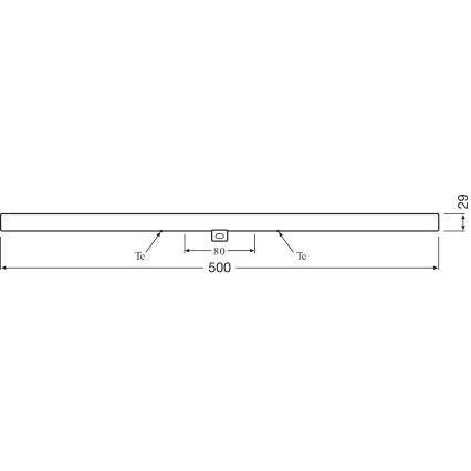LED Świetlówka S14d/6W/230V 2700K 50 cm - Osram